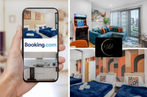 City Centre apartment with FREE Parking & Arcade Machine - Suitable for Contractors or Families - By Noor Luxury Accommodations